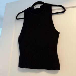 Aritzia Sculpt Knit Black Tank Top